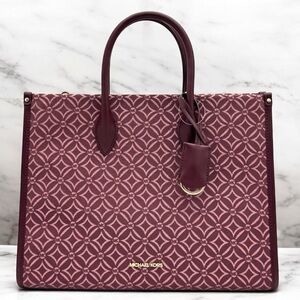 Michael Kors Medium Mirella Tote Bag - Ox Blood Multi
